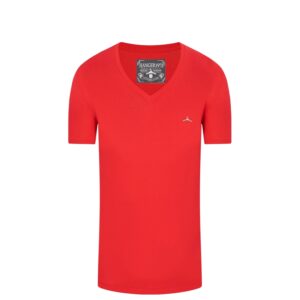 Camiseta Cuello V Pima Coral